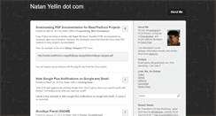 Desktop Screenshot of natanyellin.com